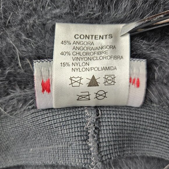 Kangol Hat Cap Furgora Casual Fitted Mens Small Gray Fuzzy Angora Bucket Cloche - Picture 12 of 12